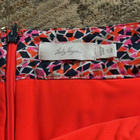 Lady Hogan Pink pattered athletic skort - size 12 - built in shorts - Picture 2 of 5